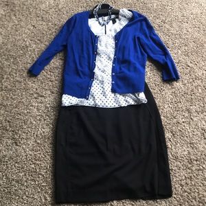 White House Black Market pencil skirt outfit